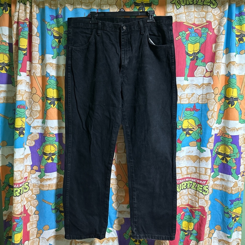 Rustler Men's Black Straight Jeans